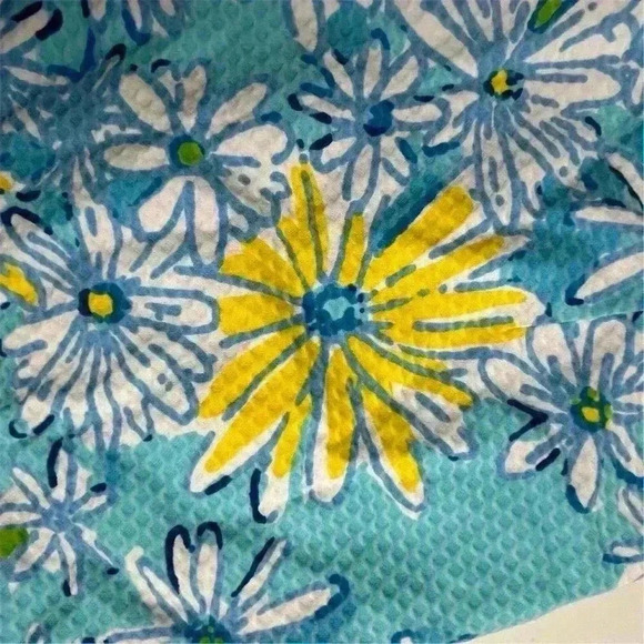 Lilly Pulitzer Women's Size 10 Blue Floral Mini Skirt Casual Summer - Picture 7 of 8